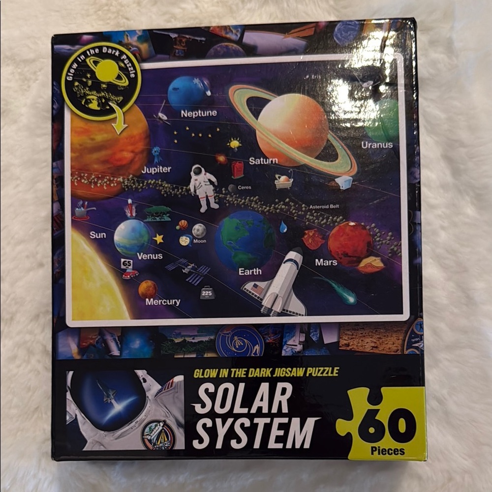 Glow in the Dark Solar System Jigsaw Puzzle - 60 Pieces